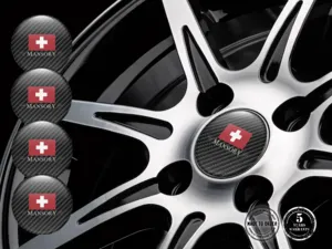 Mansory Silikonaufkleber Logo Luxus Raddekoration